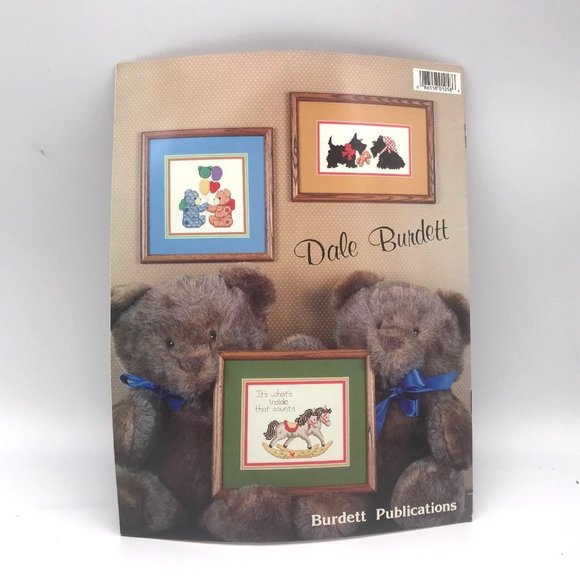Vintage Cross Stitch Patterns, Lovable Friends Two by Two by Dale Burdett DB58 - Picture 2 of 2
